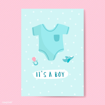 Gender reveal of a boy | Free stock vector - 544564