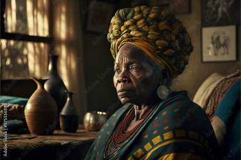 Generative AI. portrait of a grandma starring Generative AI. portrait of a grandma starring