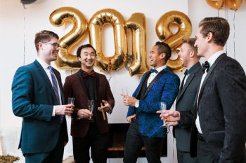 Gentlemen Celebrate The New Year Gentlemen Celebrate The New Year