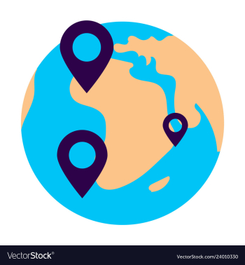 Geo location targeting with gps positioning and vector image Geo location targeting with gps positioning and vector image