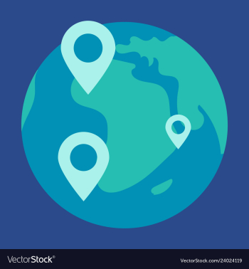 Geo location targeting with gps positioning and vector image Geo location targeting with gps positioning and vector image