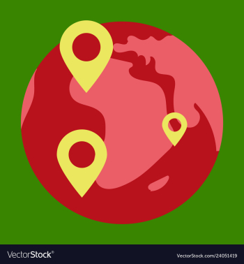 Geo location targeting with gps positioning and vector image Geo location targeting with gps positioning and vector image