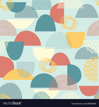 Geometric abstract mid century pattern vector image Geometric abstract mid century pattern vector image