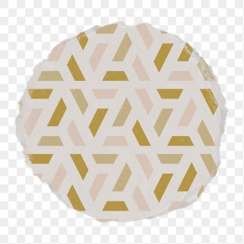 Geometric badge png, gold pattern | Free PNG - rawpixel