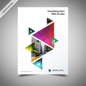 Geometric brochure design