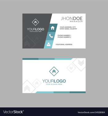 Geometric business cards vector image Geometric business cards vector image