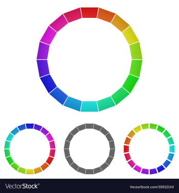 Geometric Circular Logo Set vector image Geometric Circular Logo Set vector image