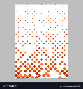Geometric dot pattern poster template vector image Geometric dot pattern poster template vector image