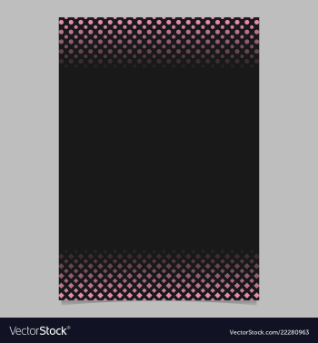 Geometric halftone pattern poster template vector image Geometric halftone pattern poster template vector image