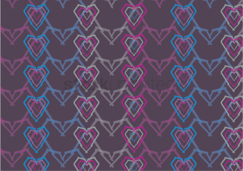 Geometric heart background Geometric heart background
