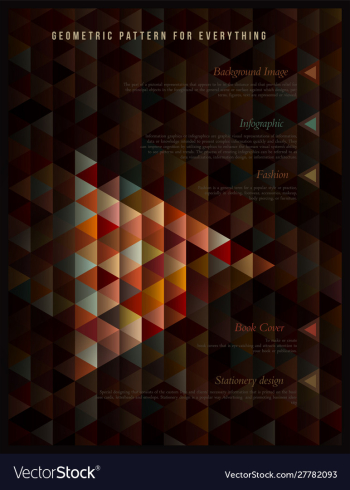 Geometric pattern vector image Geometric pattern vector image