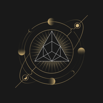 Geometric pyramid astrological tarot card Geometric pyramid astrological tarot card