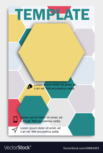 Geometric shape diamond abstract template vector image