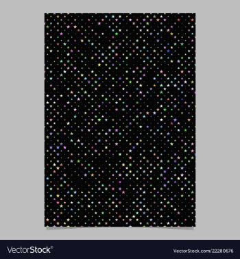 Geometric star pattern background brochure vector image Geometric star pattern background brochure vector image