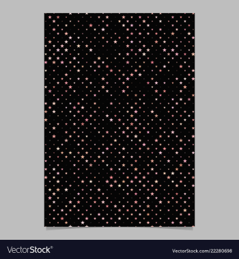 Geometric star pattern background brochure vector image Geometric star pattern background brochure vector image