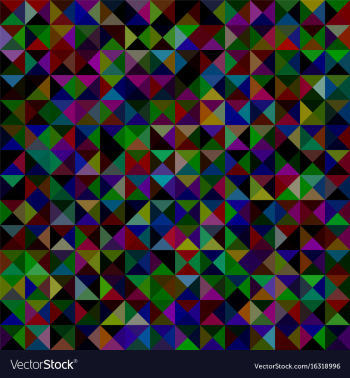 Geometrical abstract triangle mosaic pattern vector image Geometrical abstract triangle mosaic pattern vector image