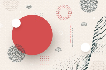 Geometrical background in japanese style Free Vector Geometrical background in japanese style Free Vector