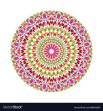 Geometrical circular colorful abstract gravel vector image Geometrical circular colorful abstract gravel vector image