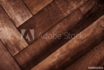 Geometrical fishbone wood pattern