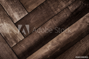 Geometrical fishbone wood pattern