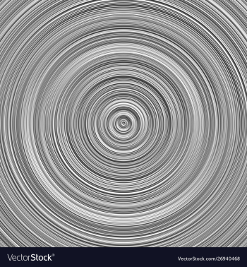 Geometrical gradient monochrome concentric circle vector image Geometrical gradient monochrome concentric circle vector image
