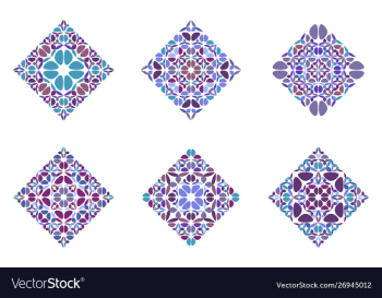 Geometrical isolated abstract petal square shape vector image Geometrical isolated abstract petal square shape vector image