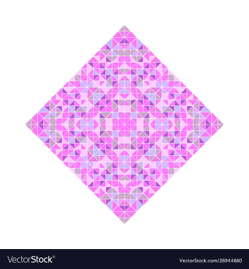 Geometrical isolated abstract tiled mosaic square vector image Geometrical isolated abstract tiled mosaic square vector image