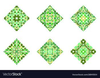 Geometrical ornate isolated petal square polygon vector image Geometrical ornate isolated petal square polygon vector image
