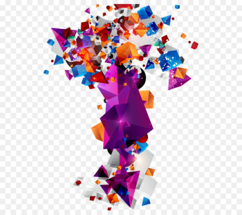 Geometry Geometric shape Three-dimensional space - Floating stars,star 