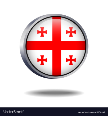 georgia republic flag button georgia republic flag button