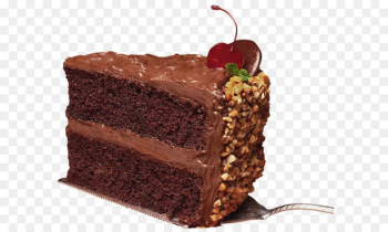 German chocolate cake Red velvet cake Birthday cake Icing - Slice of Chocolate Cake PNG Picture 