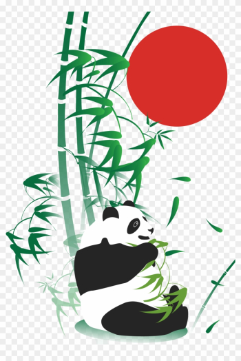 Giant Panda Bamboo Drawing Adobe Illustrator - Panda And Bamboo Drawing Giant Panda Bamboo Drawing Adobe Illustrator - Panda And Bamboo Drawing