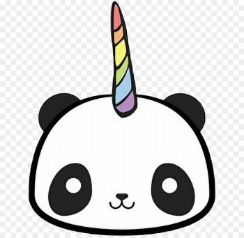 Giant panda T-shirt Unicorn Kavaii Drawing - T-shirt Giant panda T-shirt Unicorn Kavaii Drawing - T-shirt