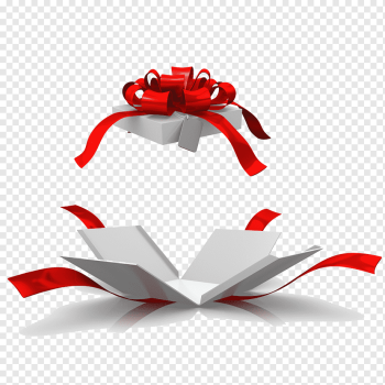 Gift Box graphy Christmas, Open the gift box, red gift ribbon, ribbon, heart, poster png