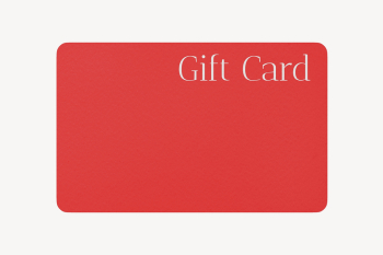 Gift card mockup, red 3D | Free PSD Mockup - rawpixel