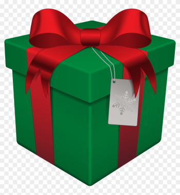 Gift Clipart Green Present - Christmas Gift Box Png