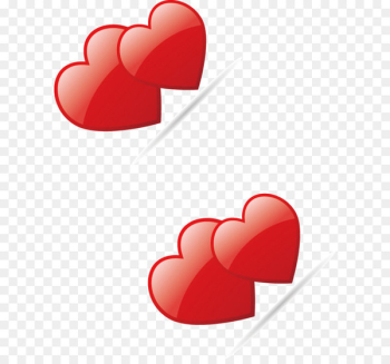 Gift Valentine's Day Romance Icon - Double heart Valentine's Day romantic keepsake gift 