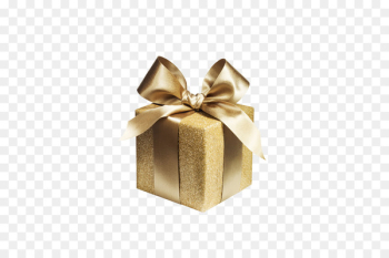 Gift wrapping Paper Gold Box - Gold-wrapped gift box 