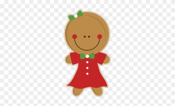 Gingerbread Girl Svg Scrapbook Cut File Cute Clipart - Gingerbread Girl Cute Clipart