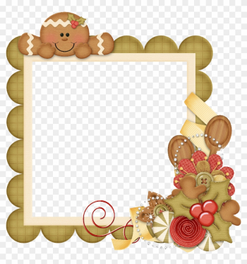 Gingerbread House Border Clipart - Gingerbread Frames Gingerbread House Border Clipart - Gingerbread Frames