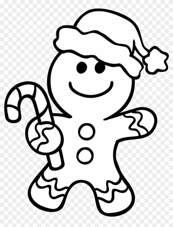 Gingerbread Man Coloring Pages - Color By Sight Word Christmas