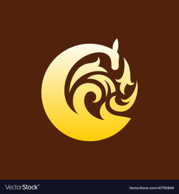 giraffe animal luxury ornamental creative logo