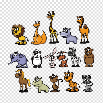 Giraffe Cartoon Wildlife Animal, Cute little animal transparent background PNG clipart