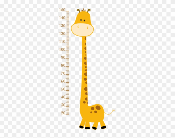 Giraffe Height Chart - Baby Giraffe Clip Art