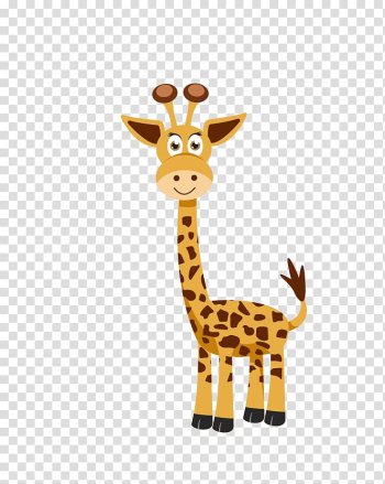 Giraffe illustration, Giraffe Cartoon Euclidean , giraffe transparent background PNG clipart
