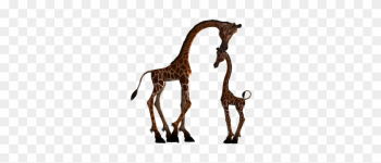 Giraffe Mammal Funny Fantasy Digital Art I - Mom And Baby Animal Silhouette Giraffe Mammal Funny Fantasy Digital Art I - Mom And Baby Animal Silhouette