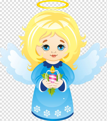 Girl angel , Angel Christmas , Cute Christmas Angel with Candle transparent background PNG clipart