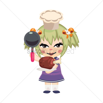 Girl as a cook Girl as a cook