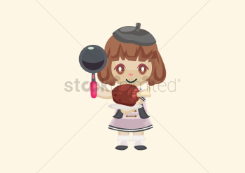Girl as a cook Girl as a cook