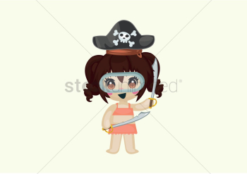 Girl as a pirate Girl as a pirate